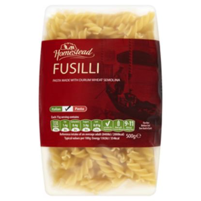 Picture of Homestead Pasta Twists Fusilli 500gx12 